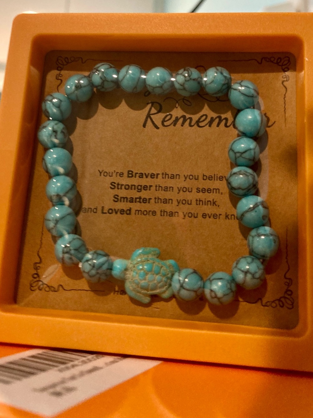 Turquoise SeaTurtle Stretch Bracelet : Women Jewelry